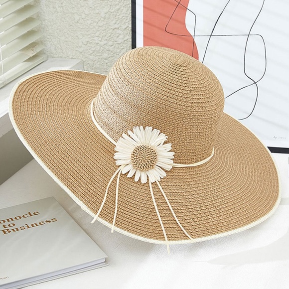 Sunflower Beach Sun Hat 2 colors - Picture 3 of 4